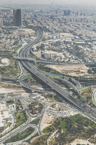 View from The Milad Tower in Tehran, Iran.