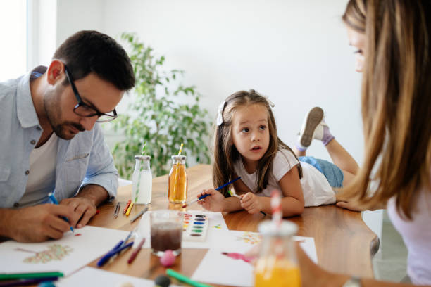 istock Happy familiy spending fun time at home 871167864