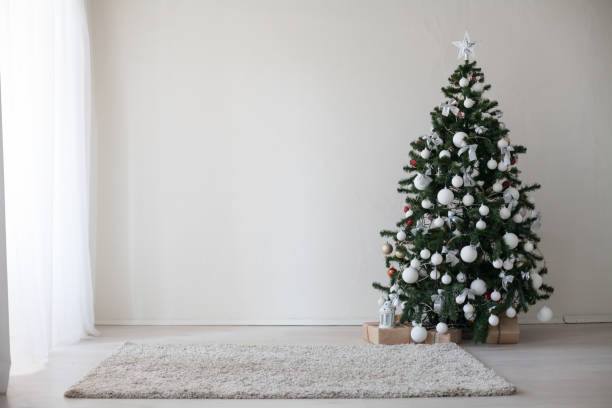 istock Christmas tree with presents new year decor 871172232