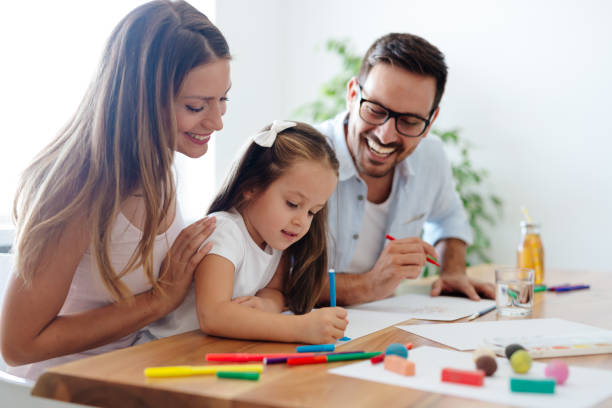 istock Happy familiy spending fun time at home 871172920