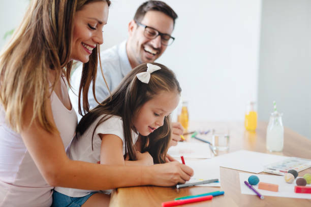 istock Happy familiy spending fun time at home 871173010