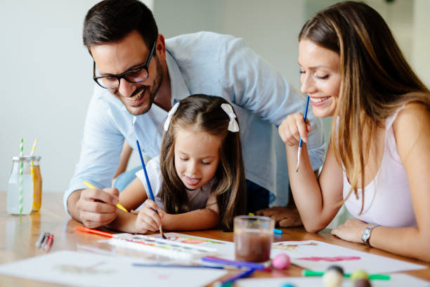 istock Happy familiy spending fun time at home 871173526