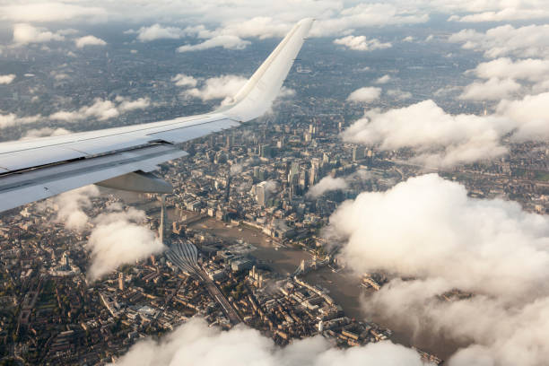 istock London City from the airplane 871175820