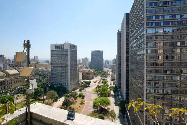 Photo of Sao Paulo city in Brazil.
