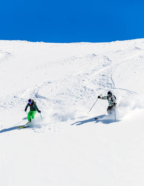 istock Man and woman skiing in the Pyrenees 871180354