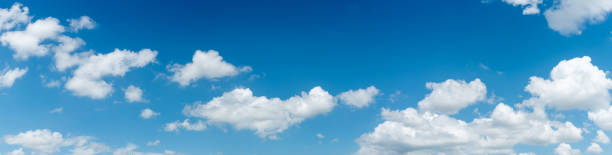 istock blue sky and White cloud nature: clear blue sky with plain white cloud with space for text background. 871188852