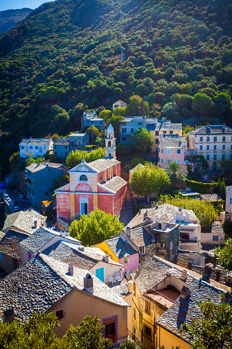 Village of Nonza in Corsica