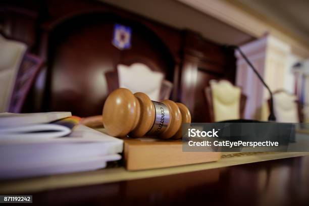 Judges Hammer Stock Photo - Download Image Now - Voting, Order, Prosecutor