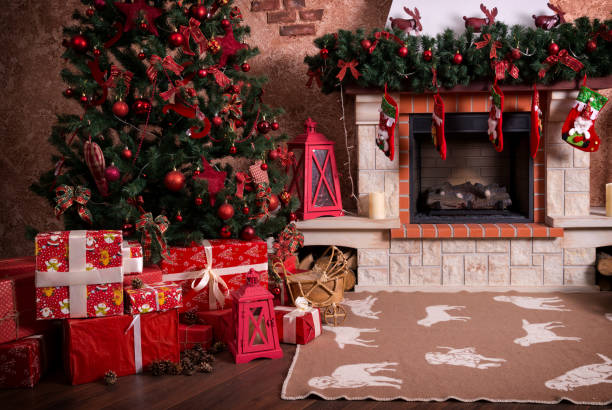 istock Many boxes with Christmas presents under the Christmas tree 871199928