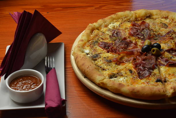 istock Wood Fire Homemade Fresh Pizza 871199952