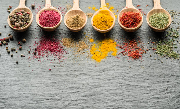istock Assortment of colorful spices. 871207764