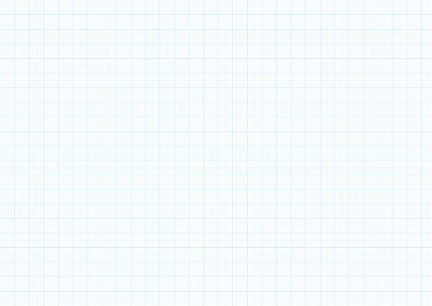 illustrazioni stock, clip art, cartoni animati e icone di tendenza di grafico carta sfondo vettore blu plottaggio millimetro disegno righello linea guida - ruled lines immagine