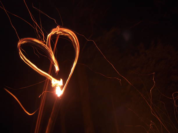 istock Glowing Heart in the Dark 871209328
