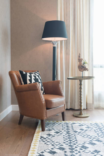 istock classic chair style with lamp 871212282
