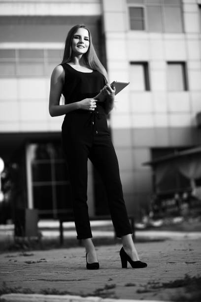istock Business Lady black and white photo 871232110