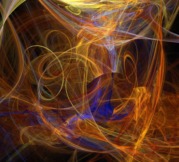 istock image of one Digital Fractal on Black Color 871232222