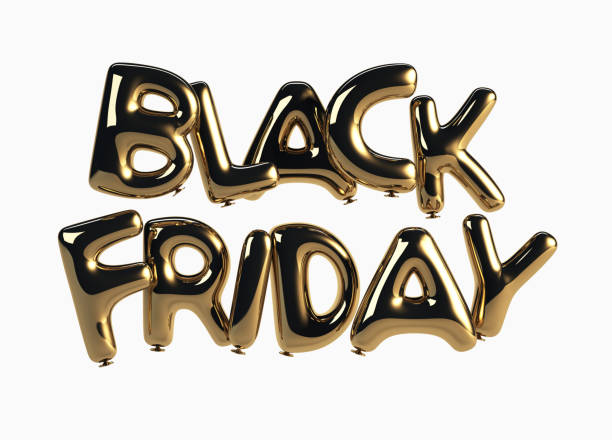 istock Black Friday Made Of glossy Helium Balloons 871234310