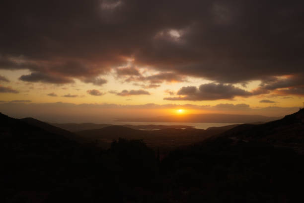 istock Bright sunset over the sea 871235646