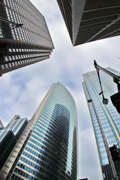 Photo of Urban cityscape and modern architecture background.