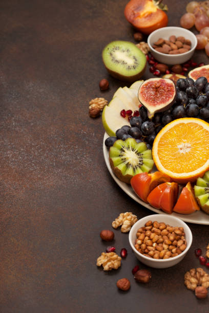 istock fresh fruits and nuts 871239812