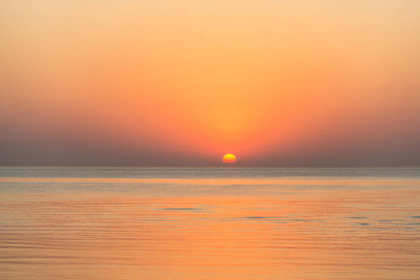 istock Dawn with the sea. Beach in Egypt 871243906