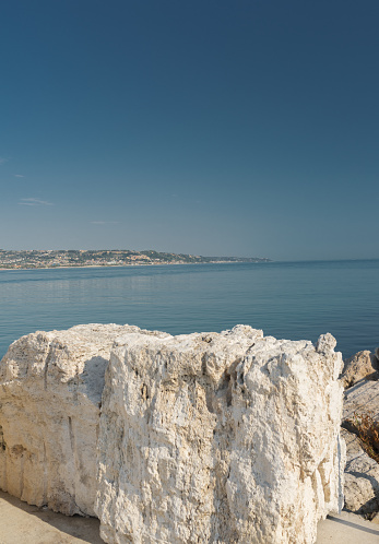 Panoramic view of seafront of San Benedetto del Tronto sea Adriatrico - Ascoli Piceno -Italy