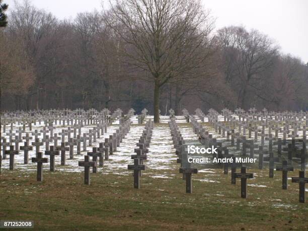 German Cemetery In Ysselstein The Netherlands Where Victims Buried From The Battle Of Overloon During World War Ii Stock Photo - Download Image Now