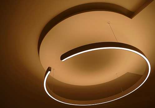 Round modern ceiling lamp