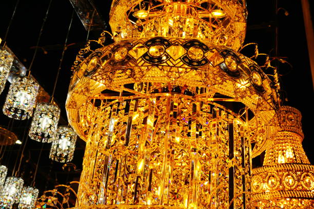 istock Beautiful crystal chandelier 871255770