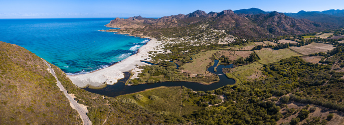 Ostriconi beach in Corsica