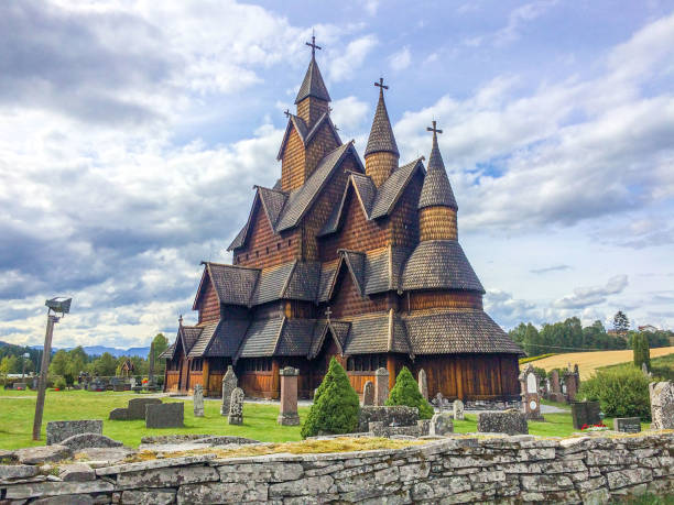 istock biggest stave church in Heddal, Norway 871268674