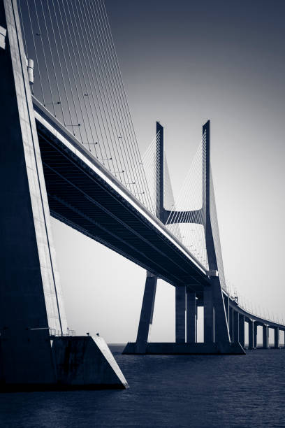istock vasco da Gama contemporary architecture cable-stayed bridge, lisbon, portugal 871269758