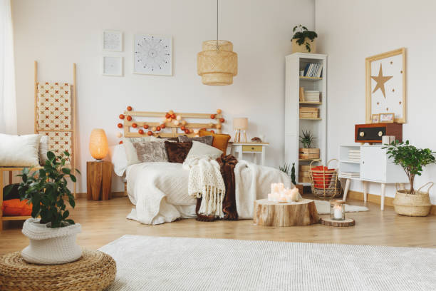 istock Interior of a stylish bedroom 871281068