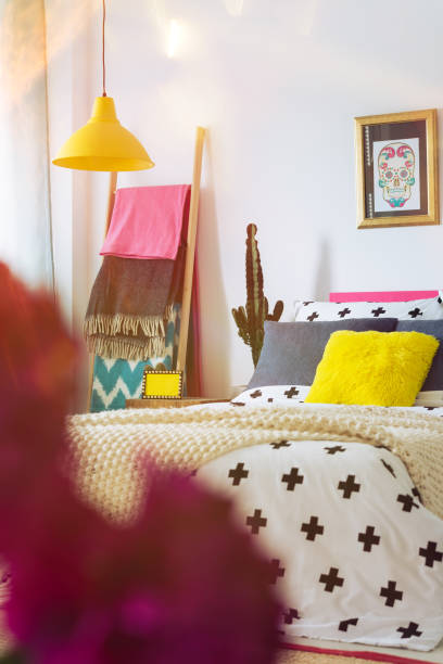 istock Mexican poster in unique bedroom 871284520