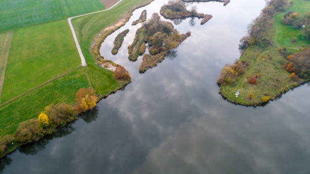 istock River Main, riverbanks and bifurcation 871284808