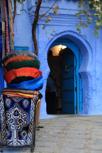 istock Moroccan handicrafts displayed on a street 871285496