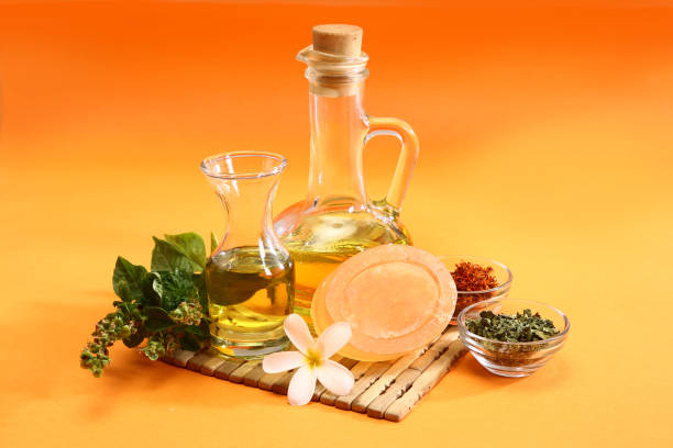 istock Inidan Ayurvedic Soap or Handmade soap with Herbs 871289398