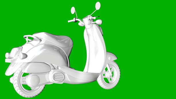 istock isolated white 3d rendering of a motor on a green background 871292362