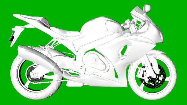 istock isolated white 3d rendering of a motor on a green background 871293048