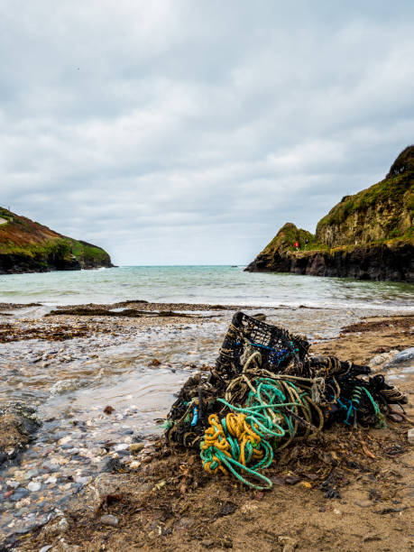 istock Ocean junk and rubbish left on beach 871293132