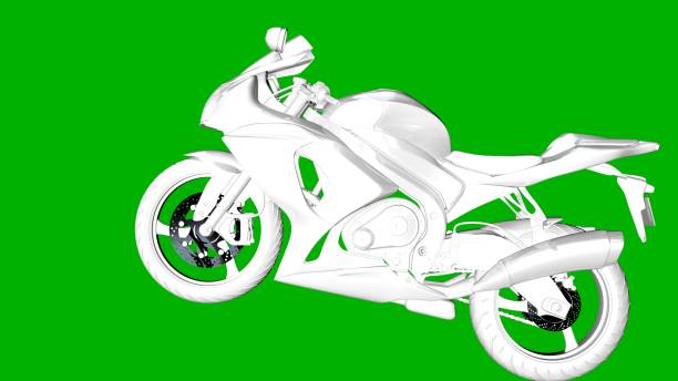istock isolated white 3d rendering of a motor on a green background 871293222