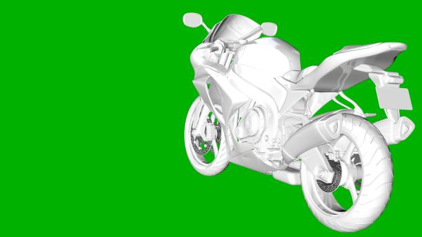 istock isolated white 3d rendering of a motor on a green background 871293296
