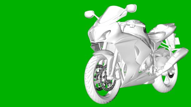 istock isolated white 3d rendering of a motor on a green background 871293418