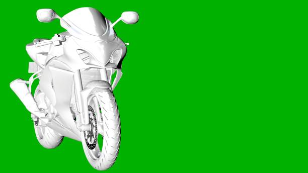 istock isolated white 3d rendering of a motor on a green background 871293516