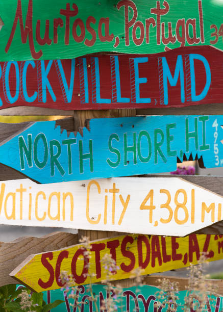 istock Homemade directional sign 871293926