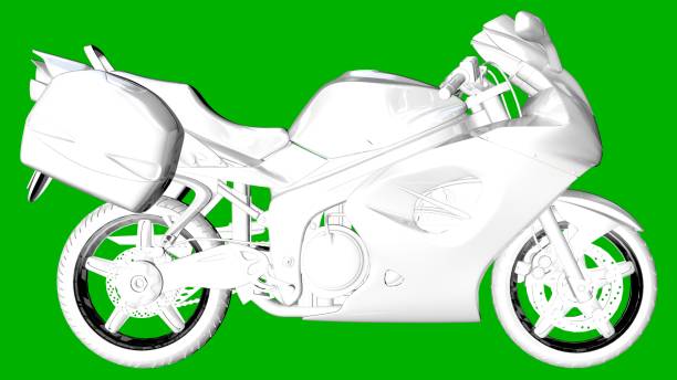 istock isolated white 3d rendering of a motor on a green background 871294120