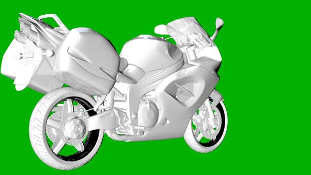 istock isolated white 3d rendering of a motor on a green background 871296348