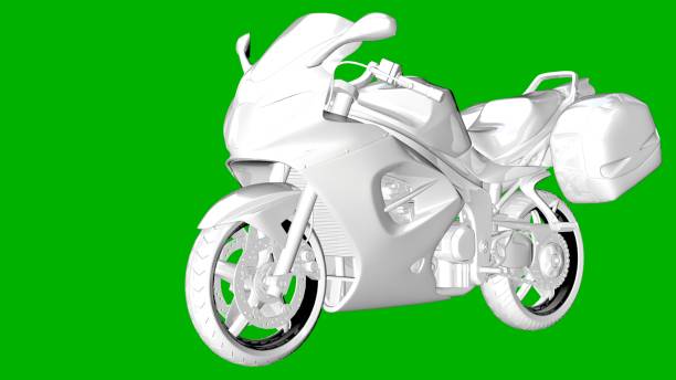 istock isolated white 3d rendering of a motor on a green background 871296436