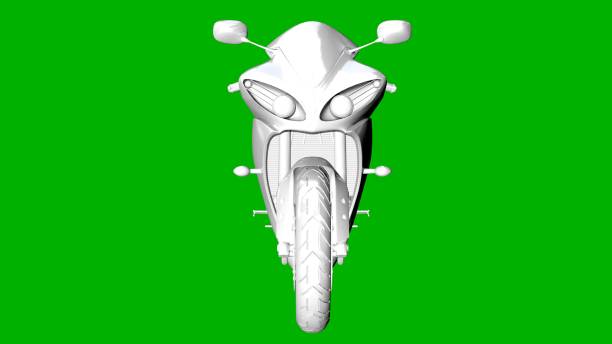 istock isolated white 3d rendering of a motor on a green background 871296560