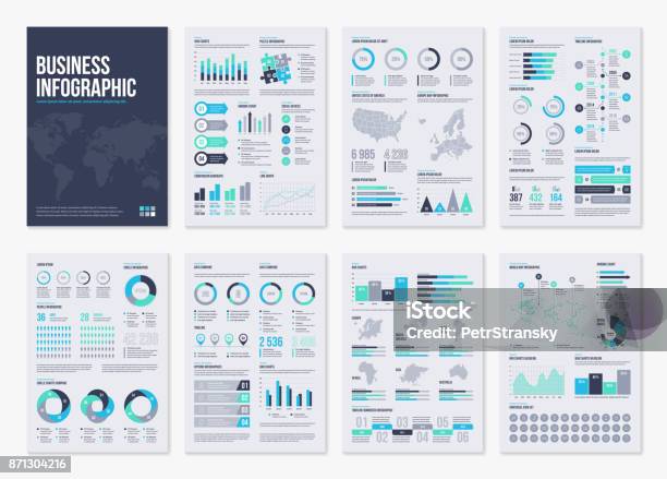 資訊向量摺頁冊元素為商業例證在現代樣式向量圖形及更多信息圖形圖片 - 信息圖形, 圖表, 圖